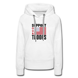 SUPPORT OUR TROOPS Women’s Premium Hoodie - white