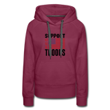 SUPPORT OUR TROOPS Women’s Premium Hoodie - burgundy