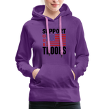 SUPPORT OUR TROOPS Women’s Premium Hoodie - purple