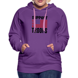 SUPPORT OUR TROOPS Women’s Premium Hoodie - purple