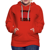 SUPPORT OUR TROOPS Women’s Premium Hoodie - red