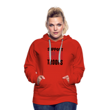 SUPPORT OUR TROOPS Women’s Premium Hoodie - red
