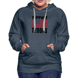 SUPPORT OUR TROOPS Women’s Premium Hoodie - heather denim