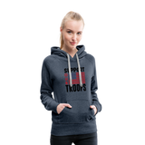 SUPPORT OUR TROOPS Women’s Premium Hoodie - heather denim