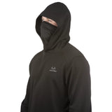 REALTREE BLACK PERFORMANCE HOODIE WITH FACE GAITER