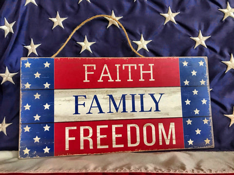 FAITH FAMILY FREEDOM PIECE