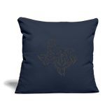 Throw Pillow Cover 18” x 18” - navy