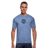 THE ULTIMATE HUNT Men’s Moisture Wicking Performance T-Shirt - heather blue