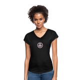 Women's WIDOWMAKER Tri-Blend V-Neck T-Shirt - black