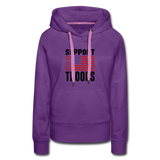 SUPPORT OUR TROOPS Women’s Premium Hoodie - purple