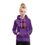 SUPPORT OUR TROOPS Women’s Premium Hoodie - purple