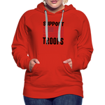 SUPPORT OUR TROOPS Women’s Premium Hoodie - red