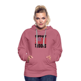 SUPPORT OUR TROOPS Women’s Premium Hoodie - mauve