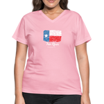 LONE STAR FRIO RIVER Women's V-Neck T-Shirt - pink